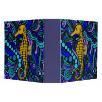 Yellow Seahorse Binder