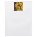 Yellow Seashell Spiral Fractal Full Color Flyer