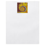 Yellow Seashell Spiral Fractal Full Color Flyer