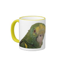 Yellow Shouldered Amazon Mug