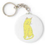 Yellow Siamese Cat Key Chains