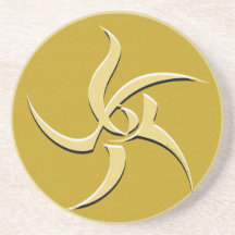 Yellow Sign Elder Sign Coaster