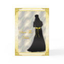 Yellow Sillouette Bride Save The Date Card by Firecrackinmama Yellow Sillouette Bride Save The Date Card
