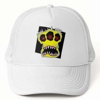 yellow skull-1 hat