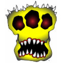 yellow skull-1 t-shirts