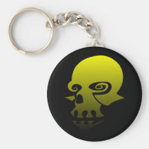 yellow.skull llavero personalizado