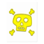 Yellow Skull Post Cards