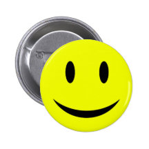 Yellow Smiley Face Button