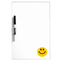 Yellow Smiley Face Dry Erase Boards