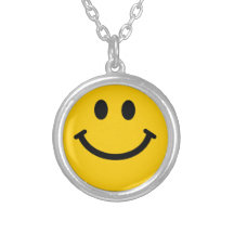 Yellow Smiley Face Necklaces