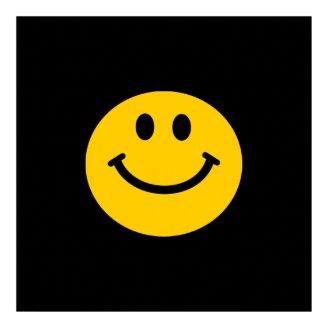 Yellow Smiley Face Print