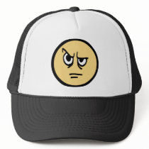 Yellow smiley face that is aggravated. by SmileyFaceStore Yellow smiley face that is aggravated.