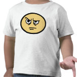 Yellow smiley face that is aggravated. t-shirts