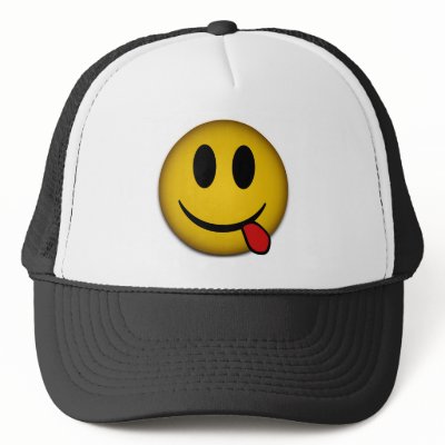Yellow smiley hat by snez_4eva