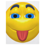 Yellow Smiley Sticking Out Tounge flyers