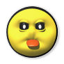 Yellow smiley sticking out tounge magnets