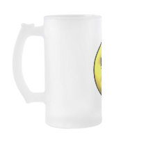 Yellow smiley sticking out tounge mugs
