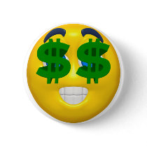 yellow smiley with money eyes buttons
