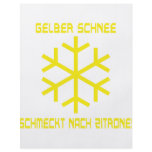 yellow snow icon full color flyer
