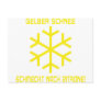 yellow snow icon post card