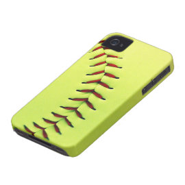 Yellow softball ball iPhone 4 cover