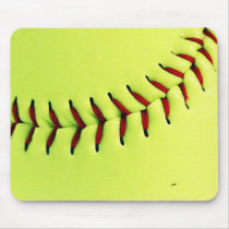 sports, softball, funny, baseball, yellow, photography, fastpitch, customize, ball, american, sport, fun, mousepad, Mouse pad with custom graphic design