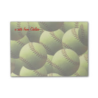 Yellow Softball Post-it® Notes