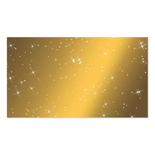 Yellow sparkles business card templates (back side)