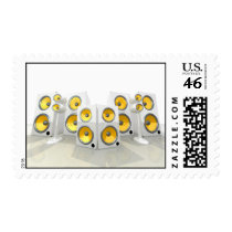 Yellow Speaker Stamp stamps