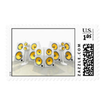 Yellow Speaker Stamp by skynetgr Yellow Speaker Stamp