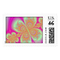 Yellow Spiral Butterflies postage