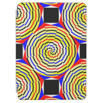 Yellow Spirals iPad Air Cover at Zazzle