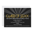 Yellow Spotlight Graduation Party Invitations invitation