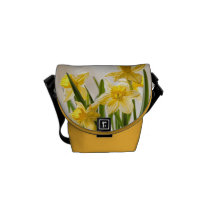 Yellow Spring Daffodils messenger bags