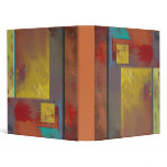 Yellow Squares No. 2 Abstract Art Binder