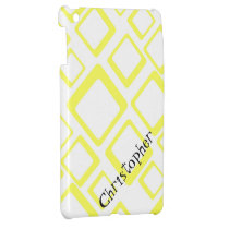 Yellow Squares on White iPad Mini Case Template ipad mini cases