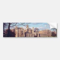 yellow St. John's Cambridge with daffodils flowers bumper stickers