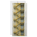 yellow stairways rack cards