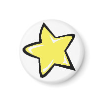 Yellow Star magnets by aphrica Yellow Star magnets