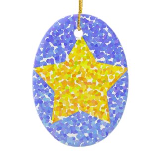 Yellow star - Ornament ornament