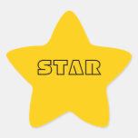 Yellow Star Sticker