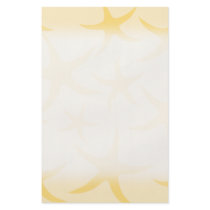 Yellow Starfish Pattern. Personalized Flyer