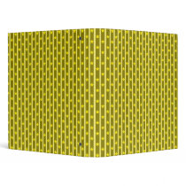 Yellow Stars And Stripes 1" Binder