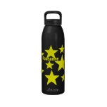 Yellow Stars Liberty Bottle Just Add Name Reusable Water Bottle