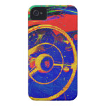 Yellow Steering Wheel Abstract iPhone 4 Cases