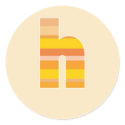 Yellow Striped Monogram - Letter H stickers by fantasian_angel Yellow Striped Monogram - Letter H stickers