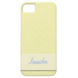 Yellow Stripes Pattern iPhone 5 Case