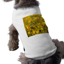 Yellow summer meadow doggie t-shirt