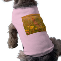 Yellow summer meadow pet tshirt