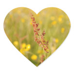 Yellow summer meadow stickers